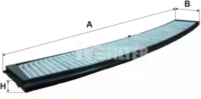 Фильтр, воздух во внутренном пространстве MFILTER купить